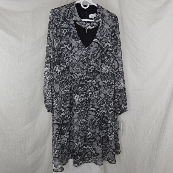 Signature by Robbie Lee Long Sleeve Dress - Picture 1 of 4